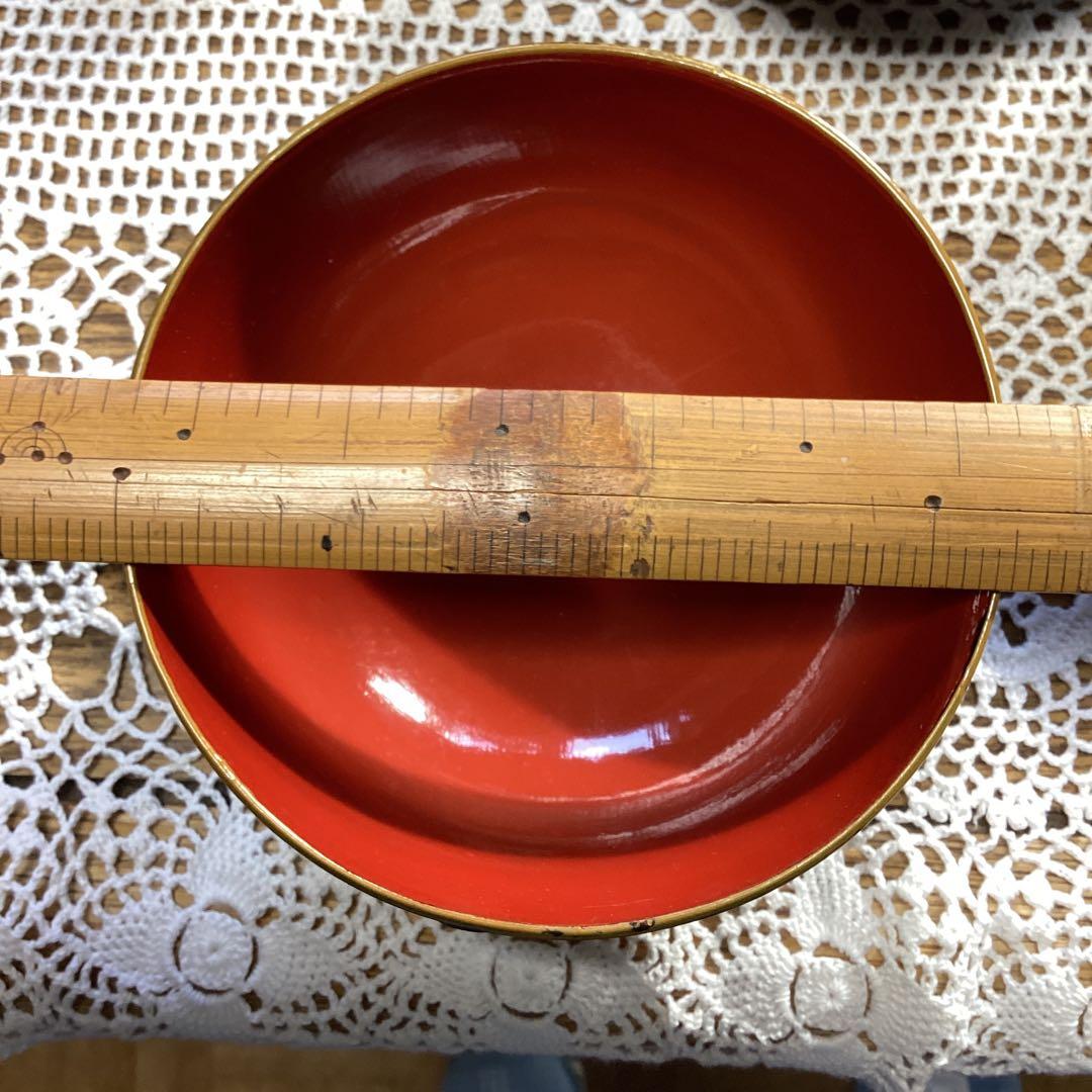 k2f2 銘々蓋吸物椀10客　②漆器 富士山デザイン