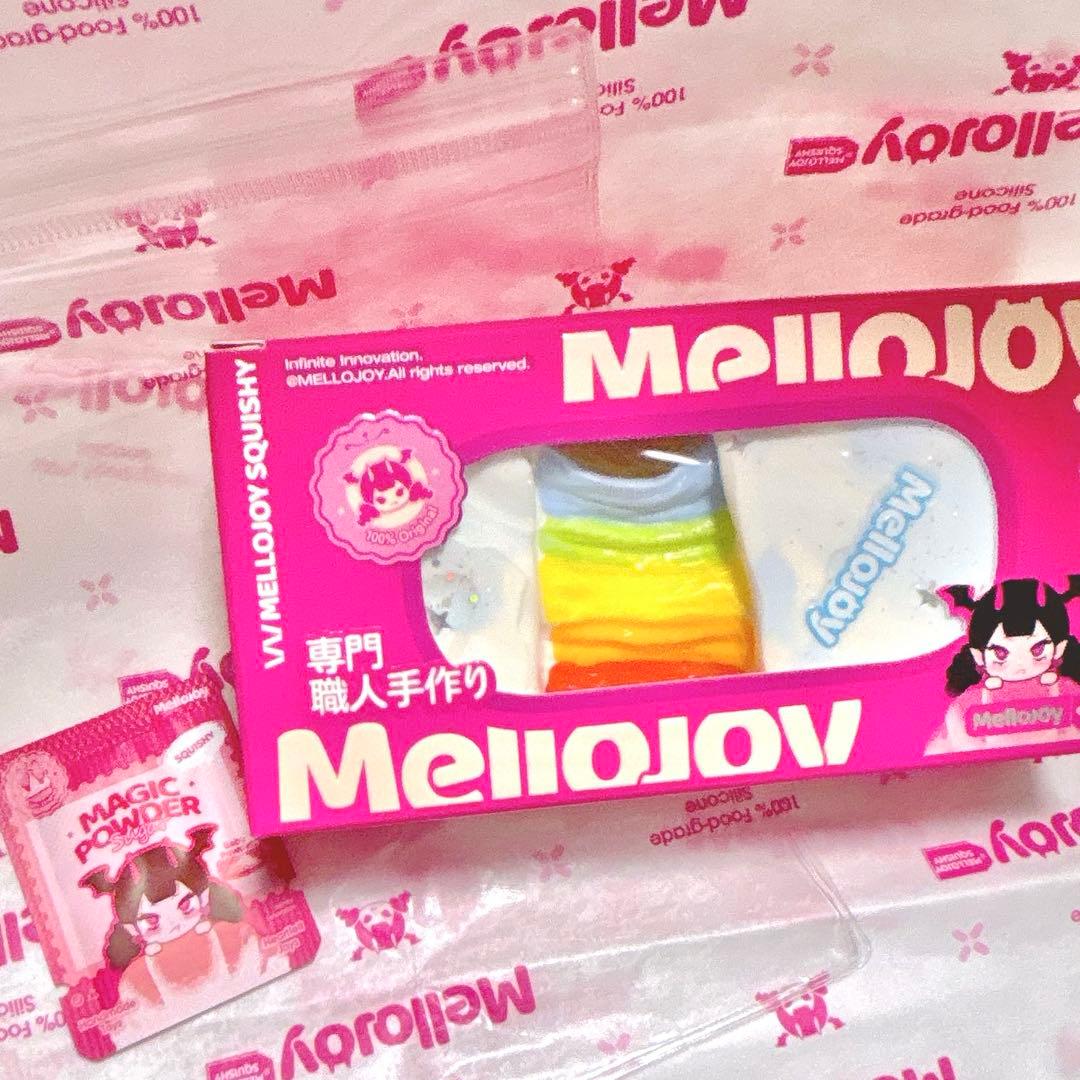 Mellojoy DIYJOJO スクイーズ 伸びるチーズ レインボー Mellojoy