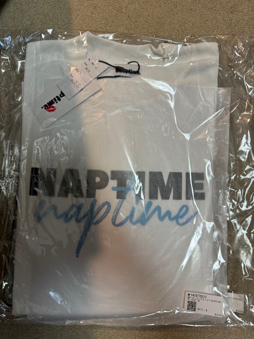 Naptime モックネックT-SHIRTS-WHITE白色 Mサイズ Nissy naptime