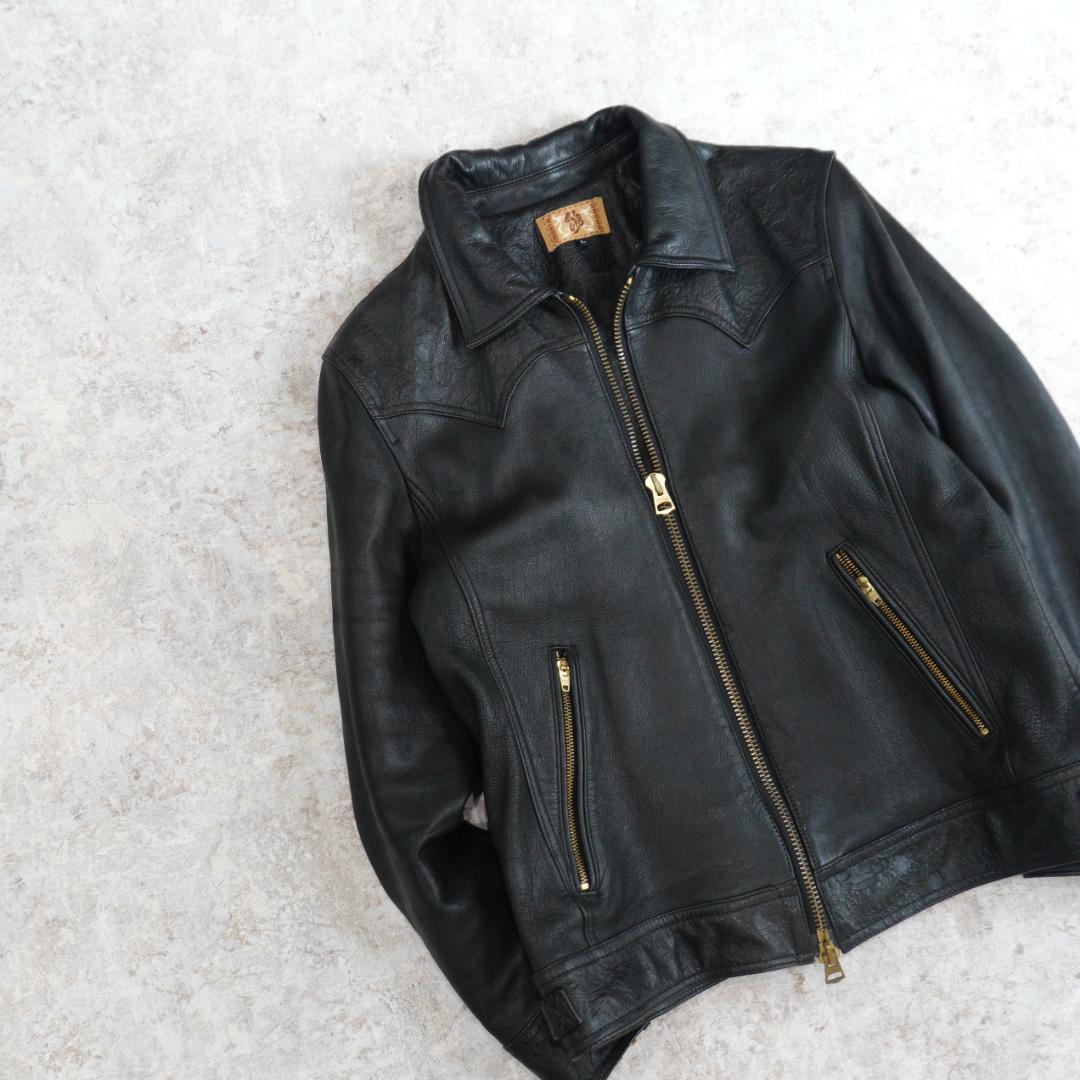 希少色・特大3L/ ダーバン ラムレザー ハンティングジャケット ダーク