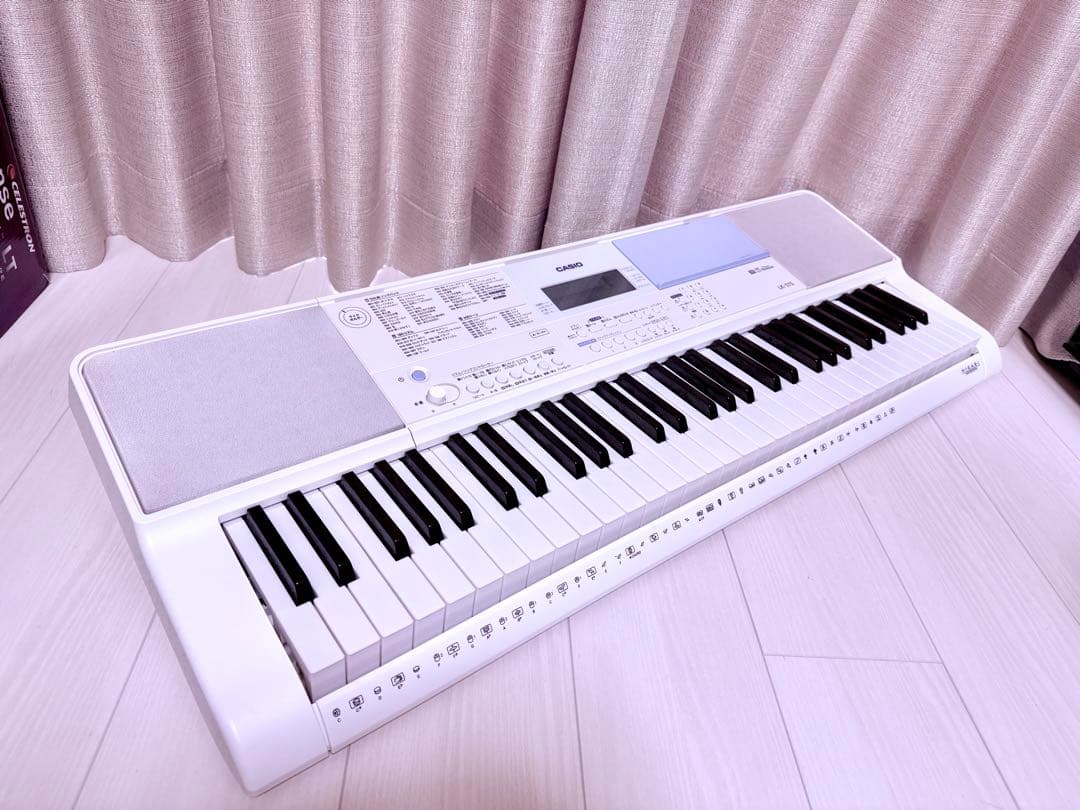 CASIO 電子ピアノ ホワイト 本体と付属品 LK-515 カシオ 電子ピアノ 光ナビゲーションキーボード LK-515