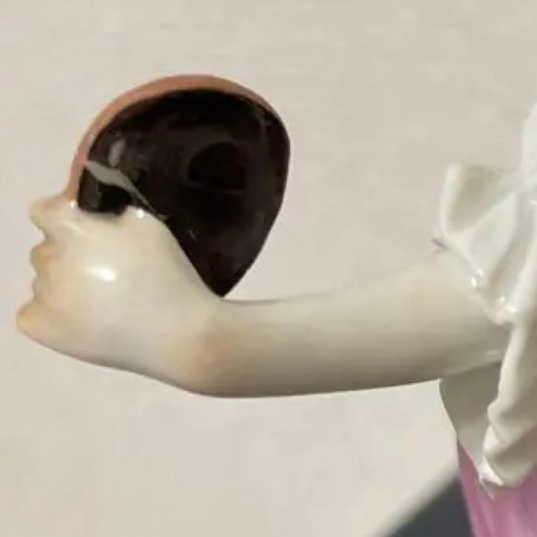 ケンドラー・コロンビーヌ・１４cm・左手の一部に綺麗な修復があります・マイセン・