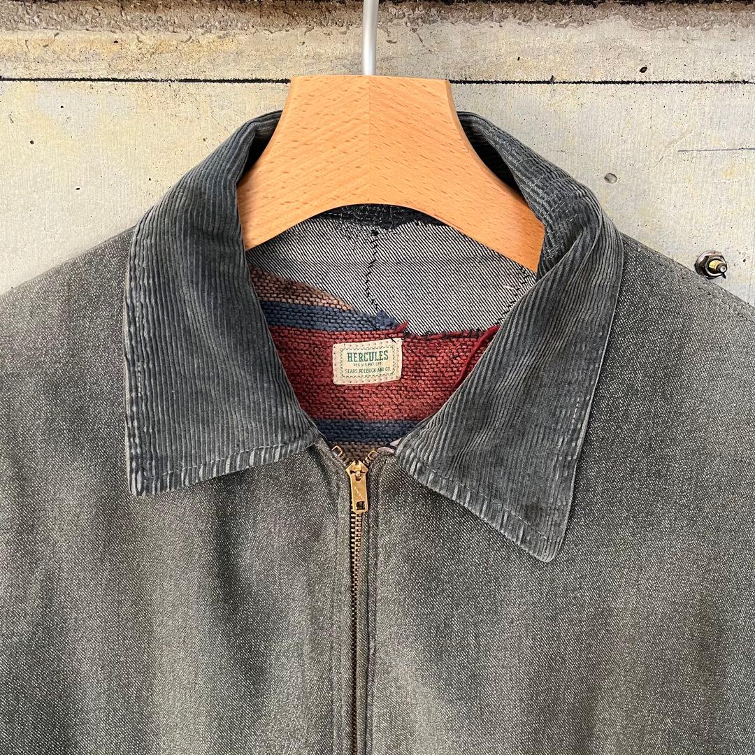 希少HERCULES/ヘラクレス 50s-60s シャンブレー ジャケット 襤褸