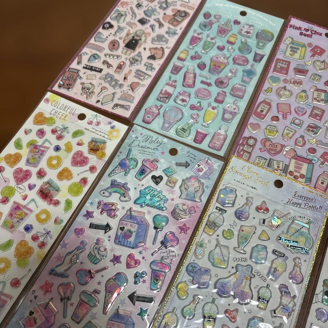 シール　27枚　まとめ売り　ぷくぷく　立体　ドロップ　新品　サンリオ　平成