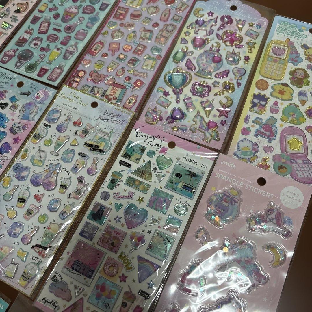 シール　27枚　まとめ売り　ぷくぷく　立体　ドロップ　新品　サンリオ　平成