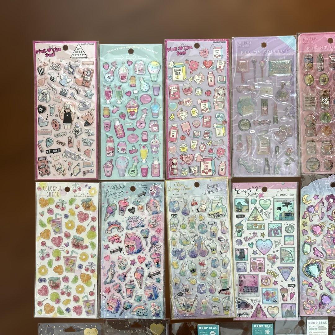 シール　27枚　まとめ売り　ぷくぷく　立体　ドロップ　新品　サンリオ　平成