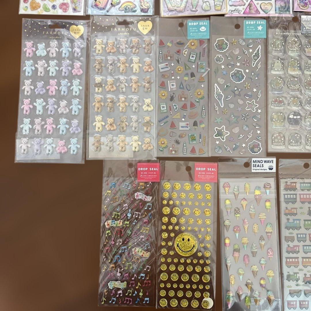 シール　27枚　まとめ売り　ぷくぷく　立体　ドロップ　新品　サンリオ　平成