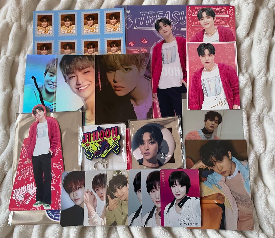 TREASURE ジフン 18点 まとめ売り トレカ 缶バッジ キーホルダー