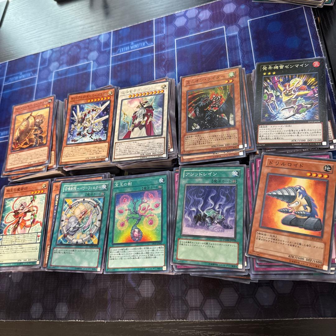 遊戯王OCG まとめ売り　ストラクチャーデッキ　9個　亀裂スリーブ青 セット