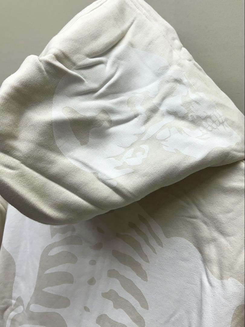 vanson スケルトンプリント フルジップパーカー XL