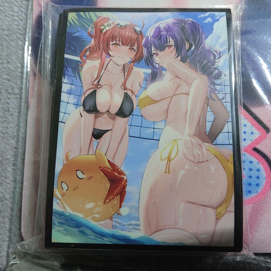 α1 アズールレーン 水着&ネット&ヒトデ ザラ&ポーラ スリーブ&プレイマット