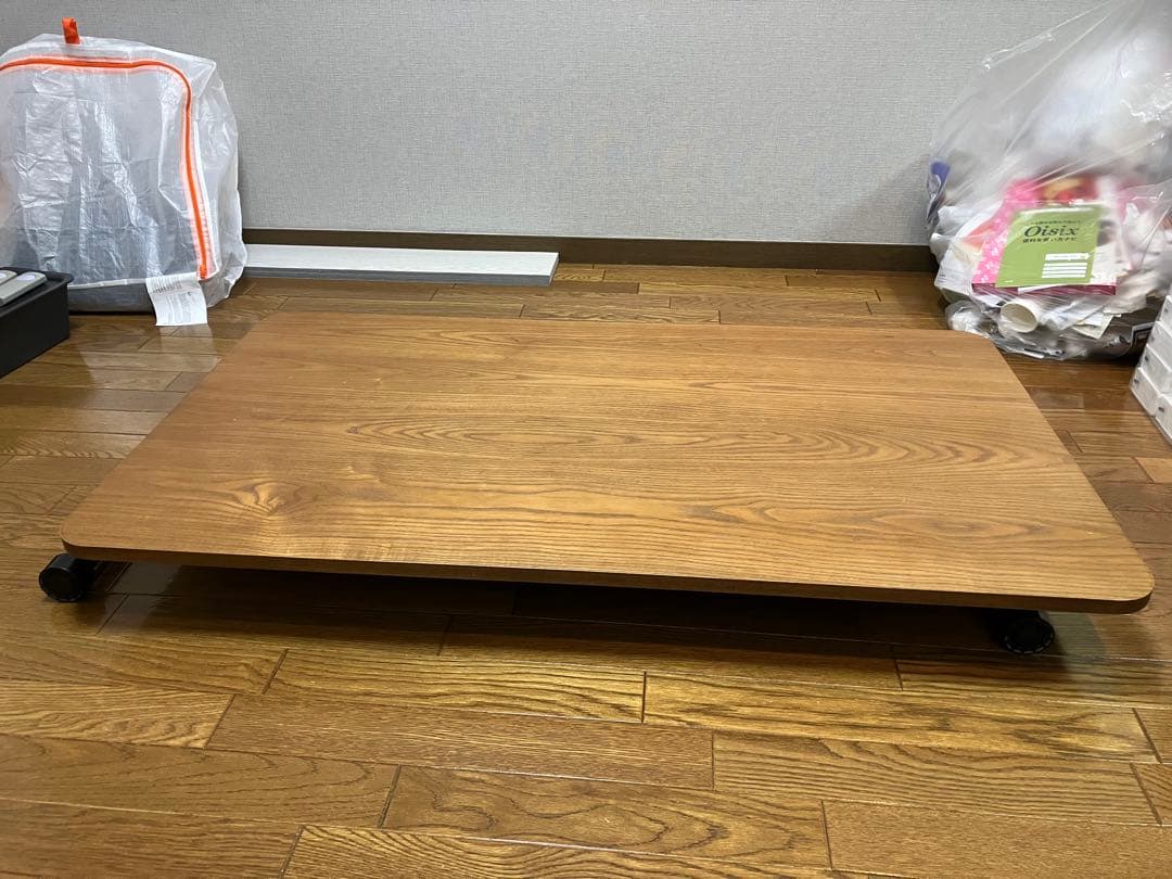 昇降式ダイニングテーブル ブラウン ブラック 折りたたみ式