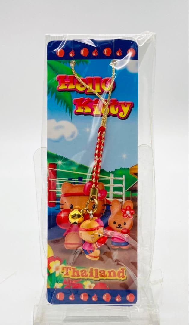 タイ限定　キティ　ムエタイ携帯ストラップ　★ ハローキティ　希少　（廃盤品）レア