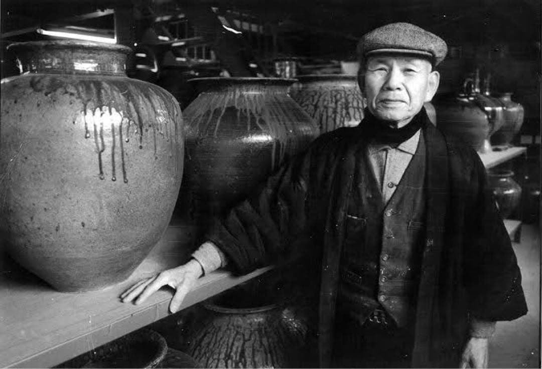 常滑焼 澤田重治 沢田重治 作 ヨリコ造り 壷 水瓶 大壺 陶器 陶芸 共