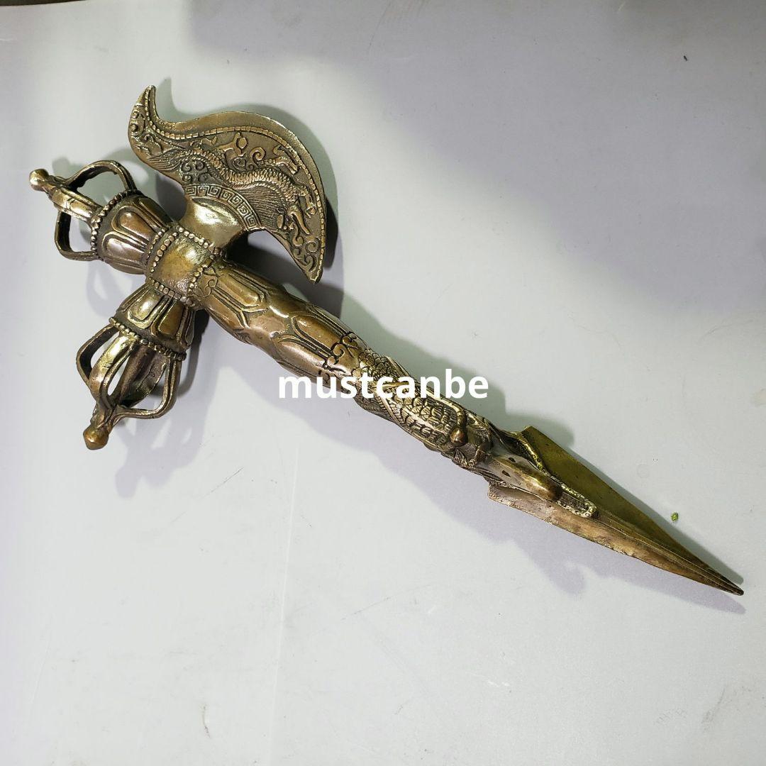 銅器 威徳金剛杵 降魔杵 銅製品 鎮宅 辟邪 開運 風水 招財 置物 工芸品