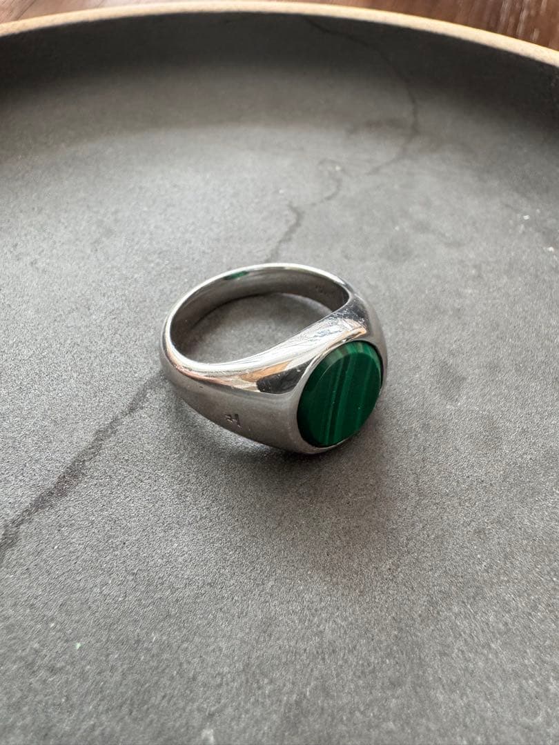 TOMWOOD / Lizzie Ring(MALACHITE) 58-18号