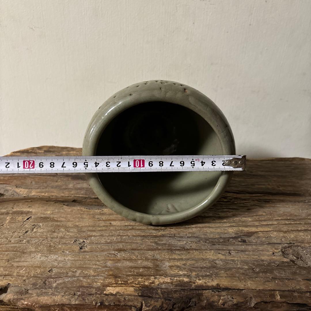 古伊万里青磁水差 江戸 初期 茶道具 抹茶 古民芸 アンティーク 方丈