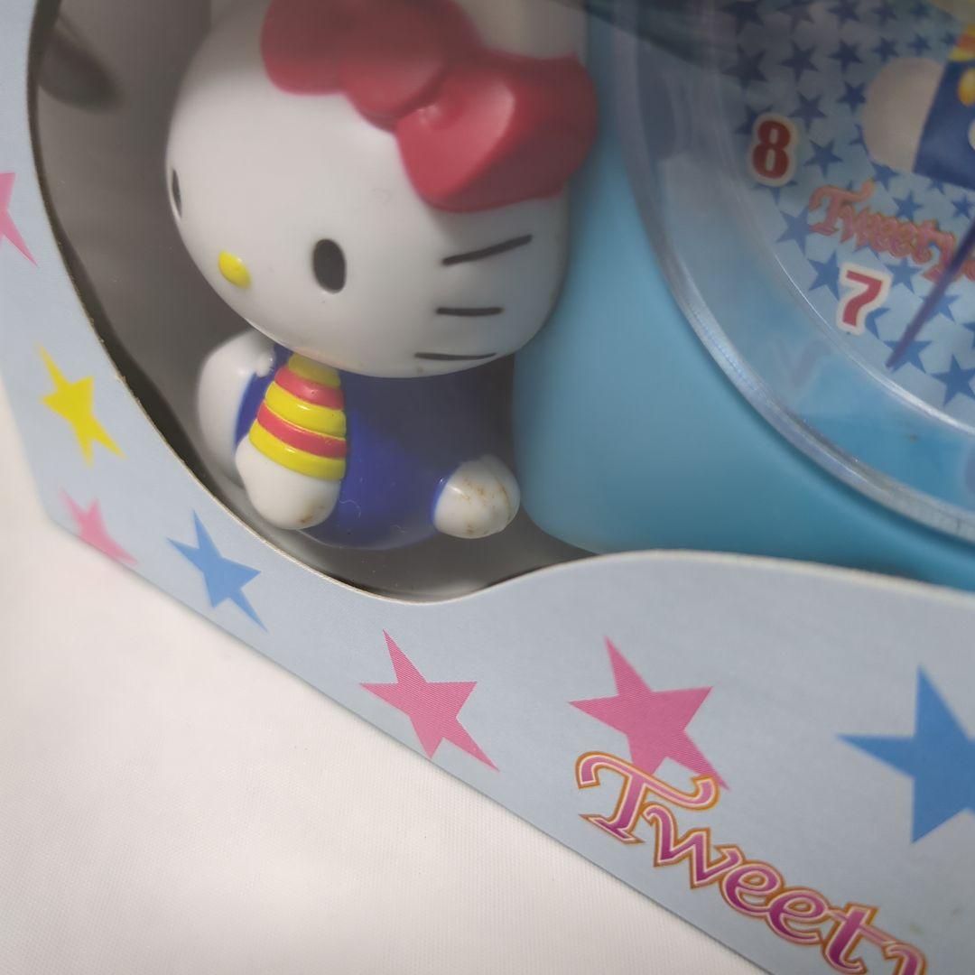 ハローキティ＆ トゥイティー お星さま時計 激レア 希少 レトロ