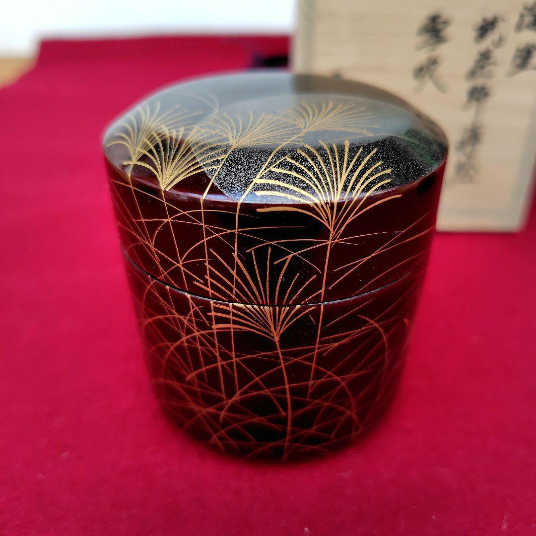 漆製蒔絵四季棗 4個