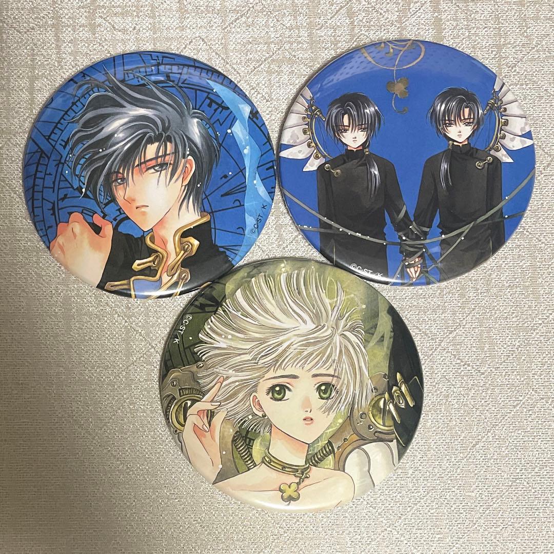 CLAMP CLOVER 缶バッジ AとCの肖像 藍と青 スウ - メルカリ