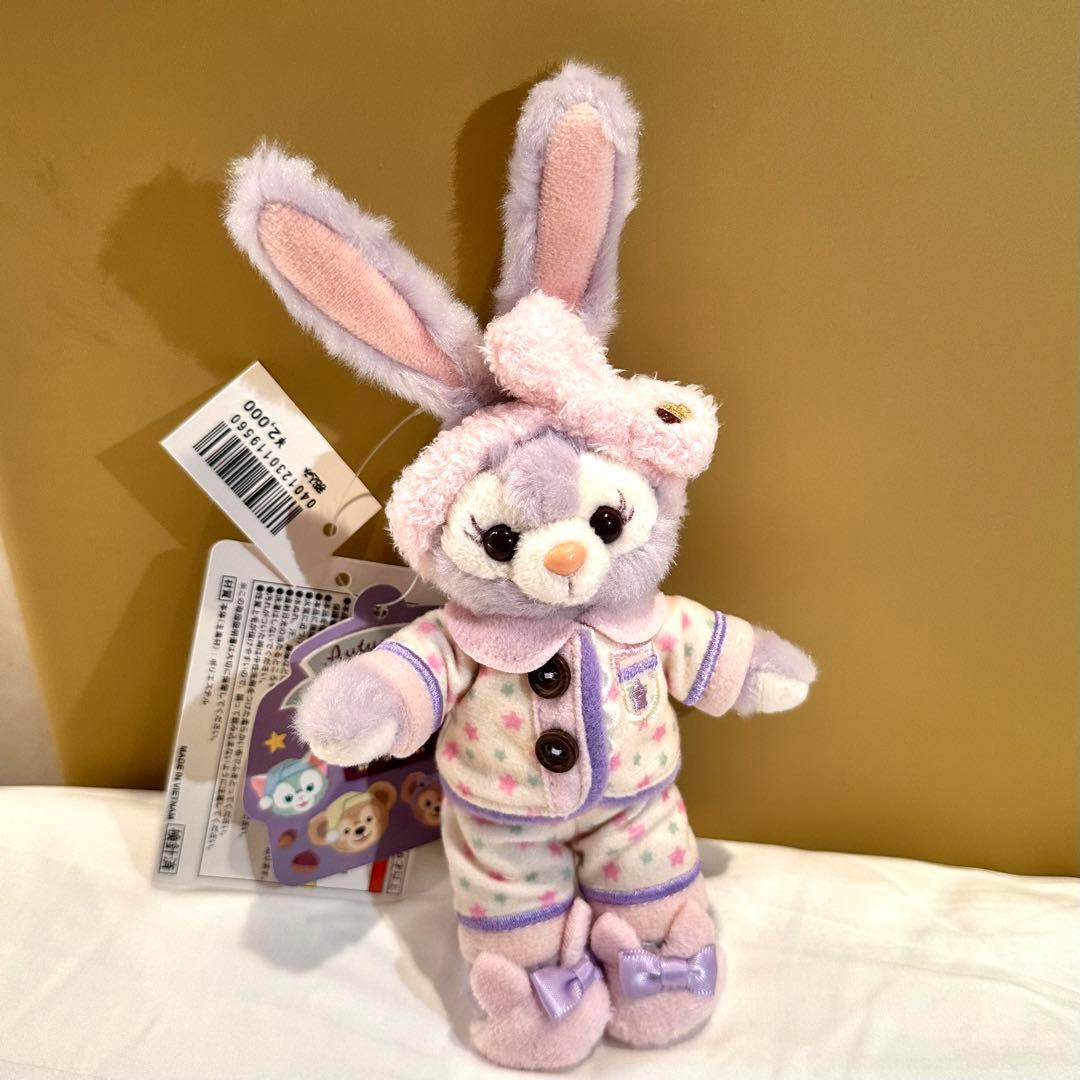 ステラルーオータムスリープオーバーぬいぐるみバッジディズニーシー