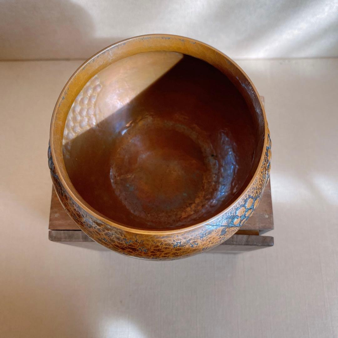 銅　建水　柘榴