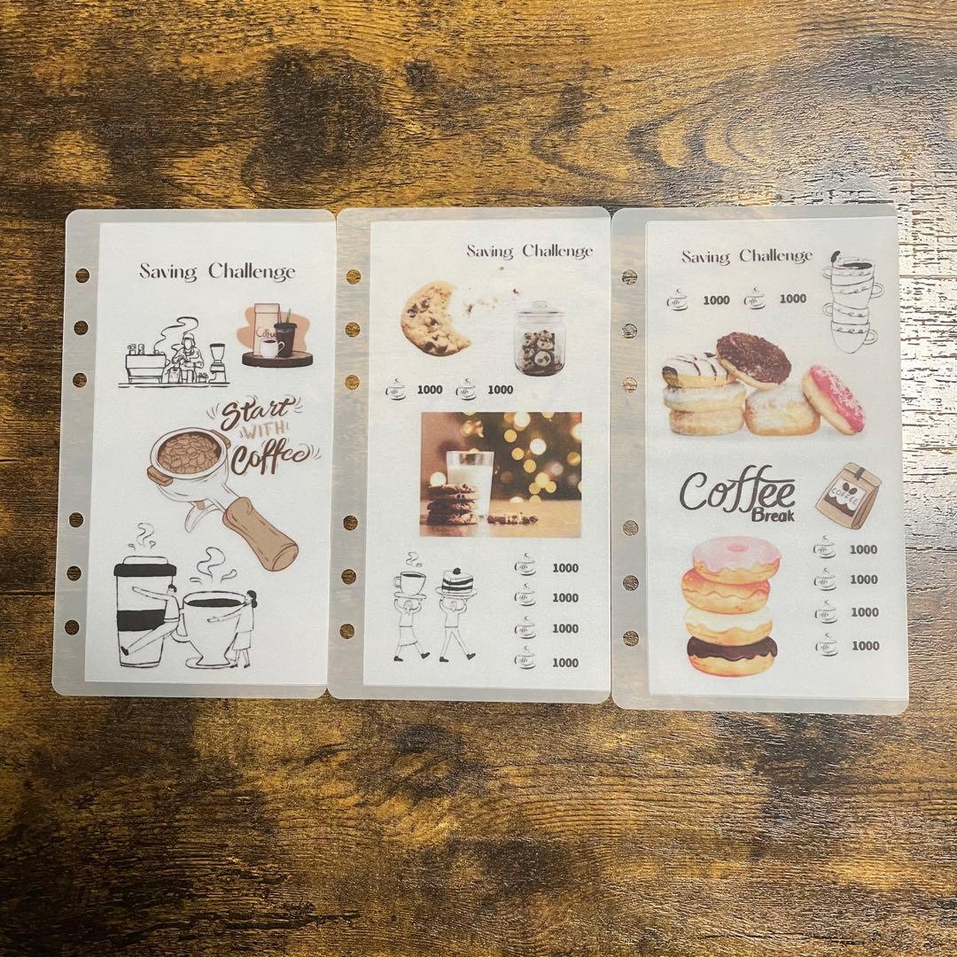 貯金リフィル saving バインダー 6穴リフィル スイーツ② - メルカリ