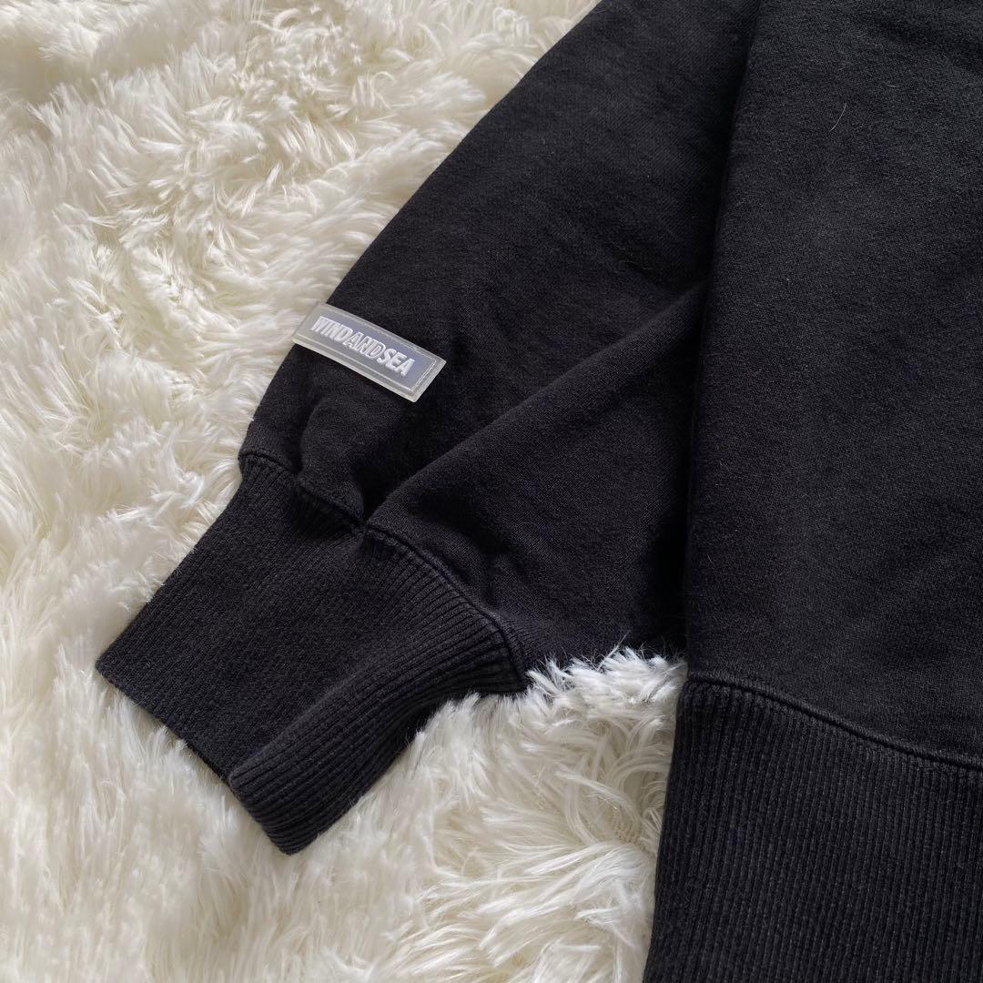 ウィンダンシー ダナー コラボ パーカー バックロゴ 黒 L パイル 希少 レア