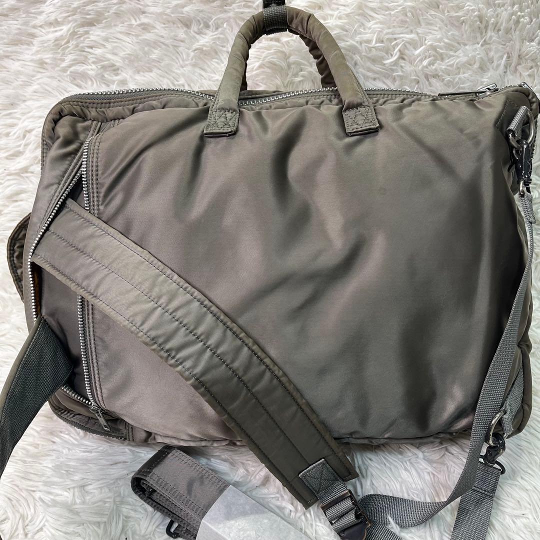 廃盤品✨ポーター タンカー ビジネスバッグ リュック2層3way シルバーグレー