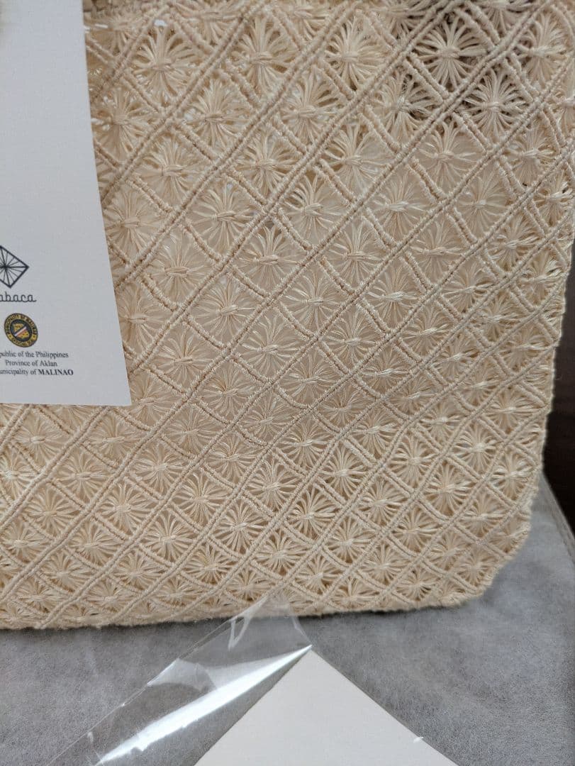 М＋アバカバッグ手織り、渡敬絞帯揚げ