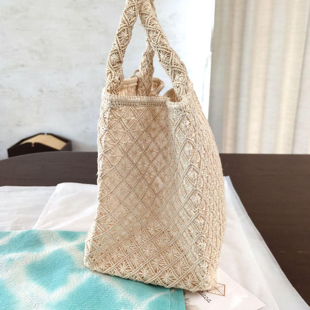 М＋アバカバッグ手織り、渡敬絞帯揚げ