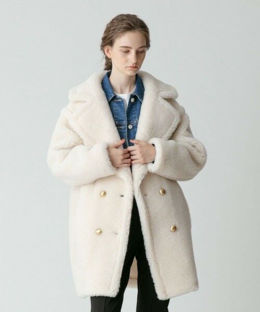 アルアバイル　ボアPコート　未使用 美品 アルアバイル ボアピーコート レディース SIZE 2 (L) ALlureville