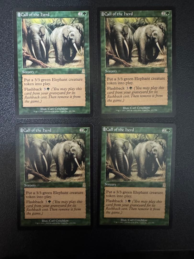 MTG】獣群の呼び声/Call of the Herd 4枚セット - メルカリ