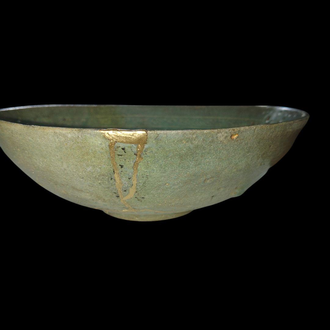 14世紀代 高麗青磁碗 金継ぎ 時代