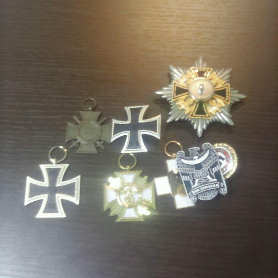 希少品】旧制天王寺中学 戦前 帽章 校章 大正 昭和 六稜星 真鍮製 戦前