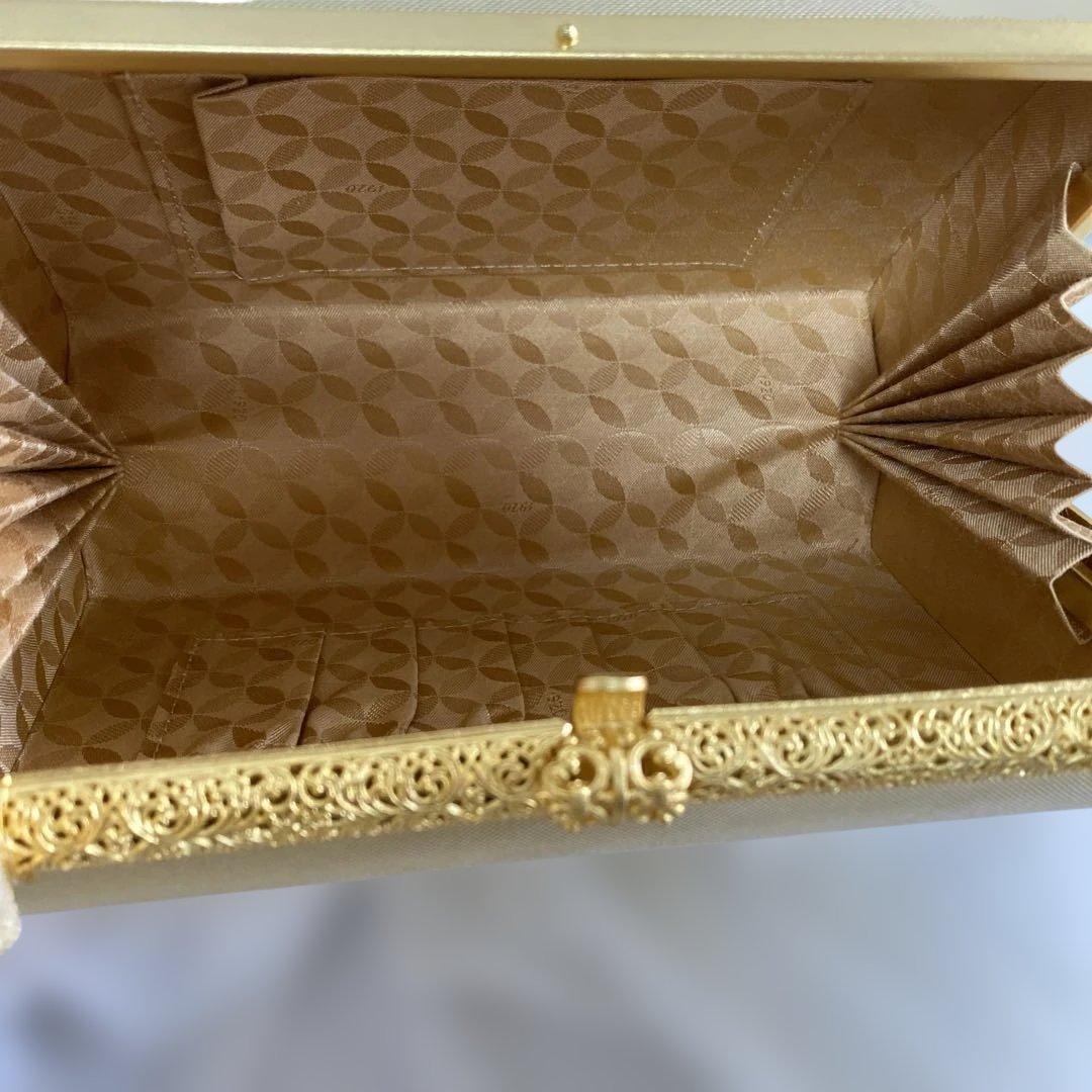 佐賀錦　伊と忠　正絹　和装小物　着物　草履&バッグ　セット　金色　フォーマル
