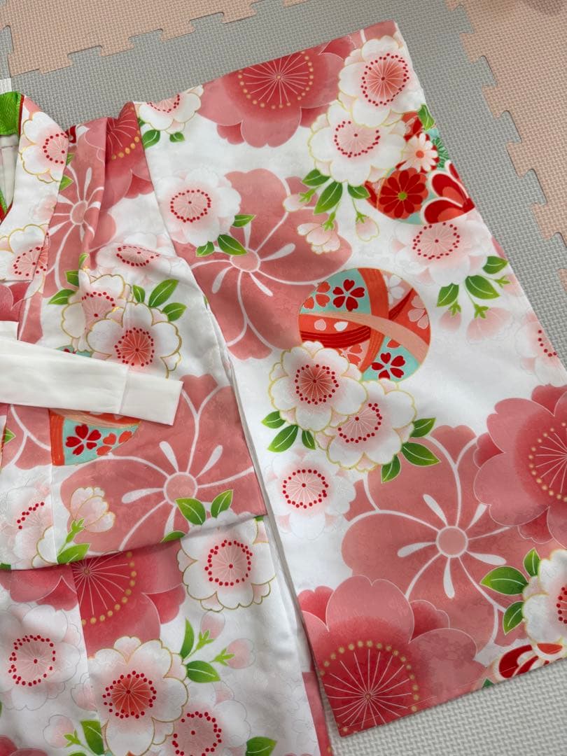 七五三　着物 3歳 被布 セット　花ひめ