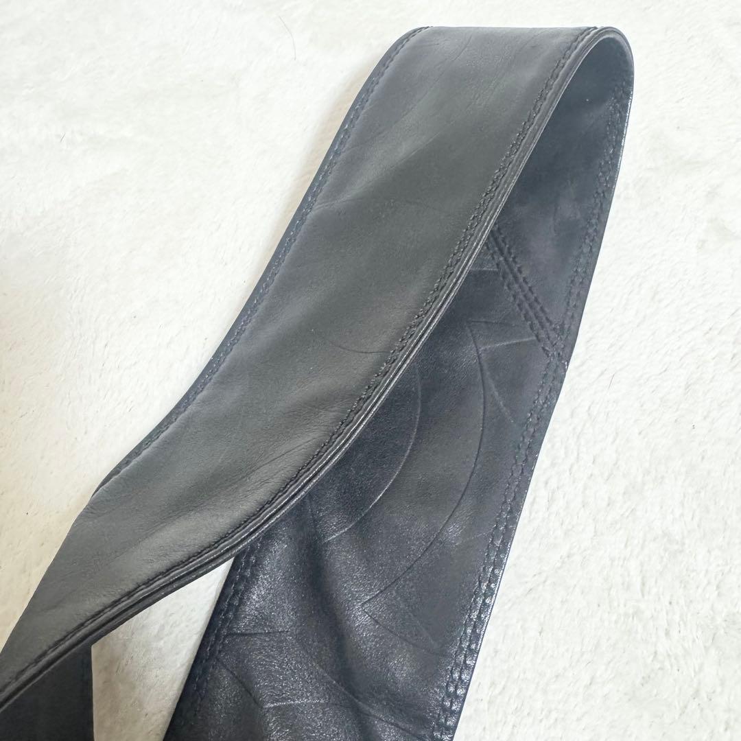 【美品】CHANEL シャネル ショルダーバッグ ココマーク 総柄 レザー 黒