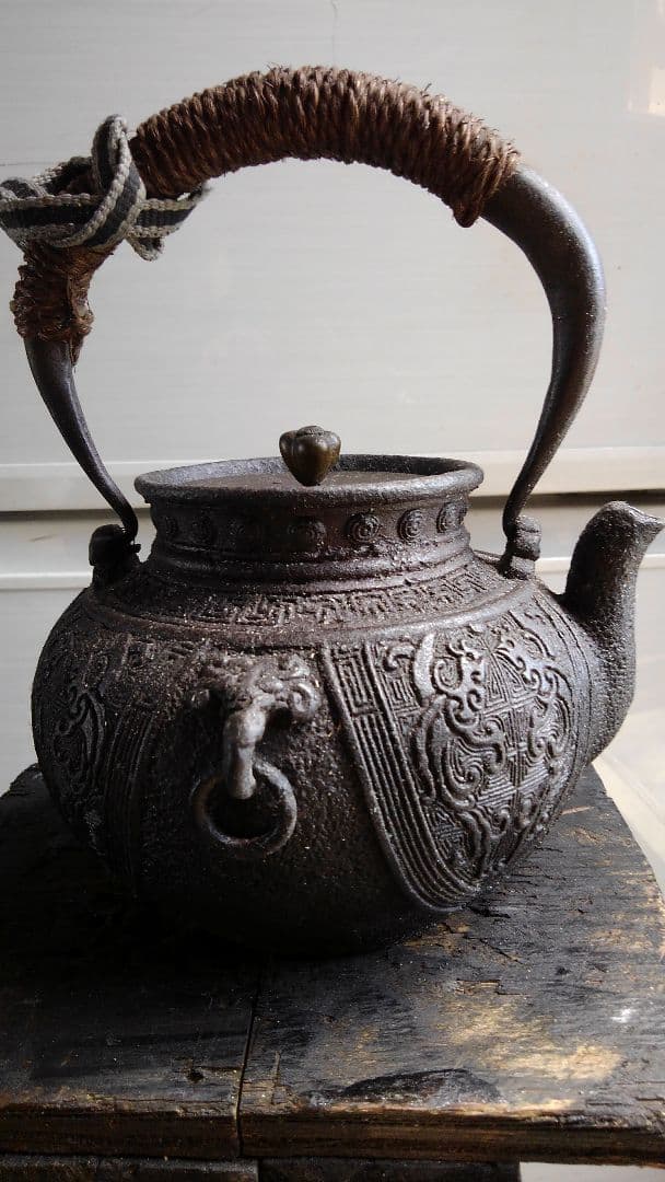 T 上錫 錫半 茶入 茶壺 茶入壺 四君子文 金属工芸 441g Yahoo