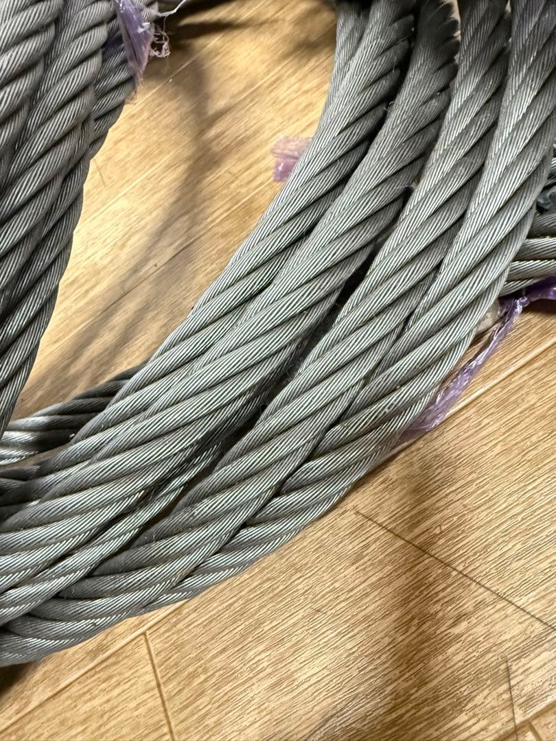 玉掛けワイヤーロープユニック16N工事用品4本セット