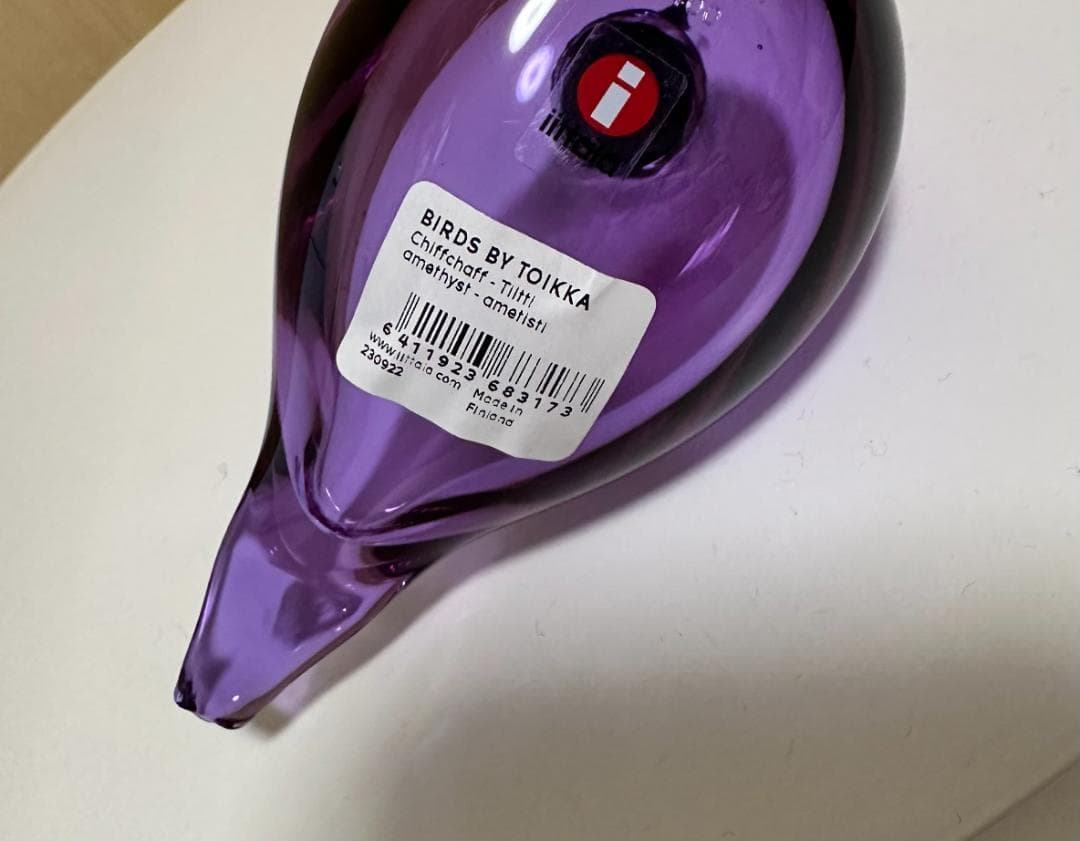 IITTALA Bird チフチャフ 表参道 アメジスト バード イッタラ