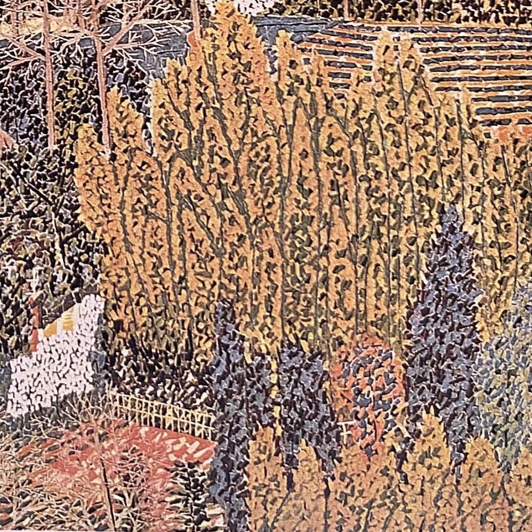 山下清、【晩秋】、希少な額装用画集より、新品額装付、状態良好