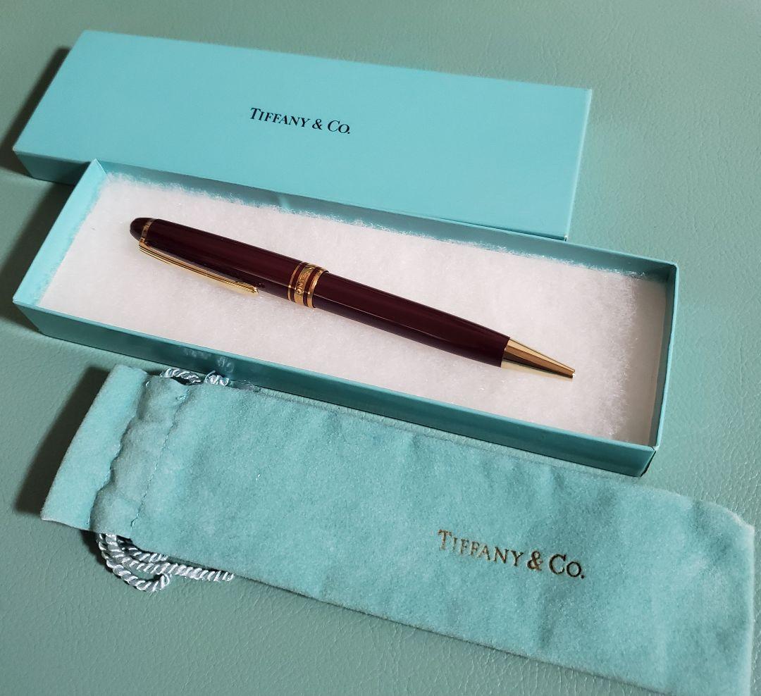 モンブラン　ティファニー　コラボ　マイスターシュテュック　ボールペン　ボルドー モンブラン ティファニー コラボ マイスターシュテュック ボールペン