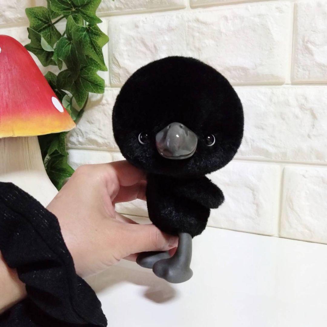 ぬいぐるみ✽アートドール✽カラスのかーくん✽中サイズぬいぐるみ