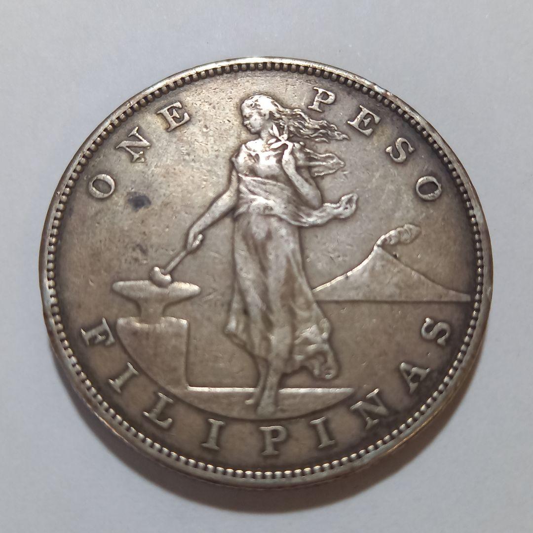 銀貨 特年 1903年 フィリピン 1ペソ 大型銀貨 - メルカリ
