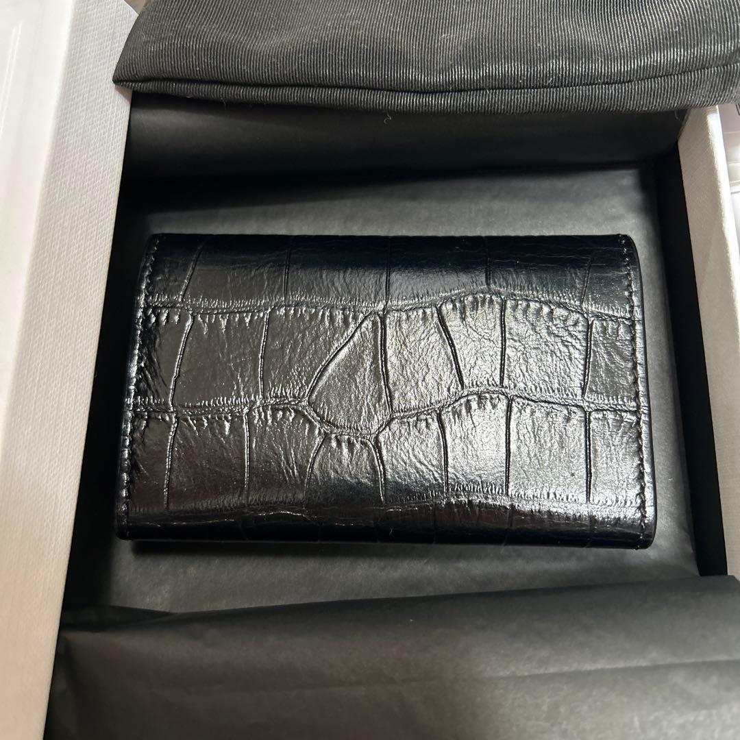 CELINE セリーヌ キーケース クロコダイル 型押し カーフスキン
