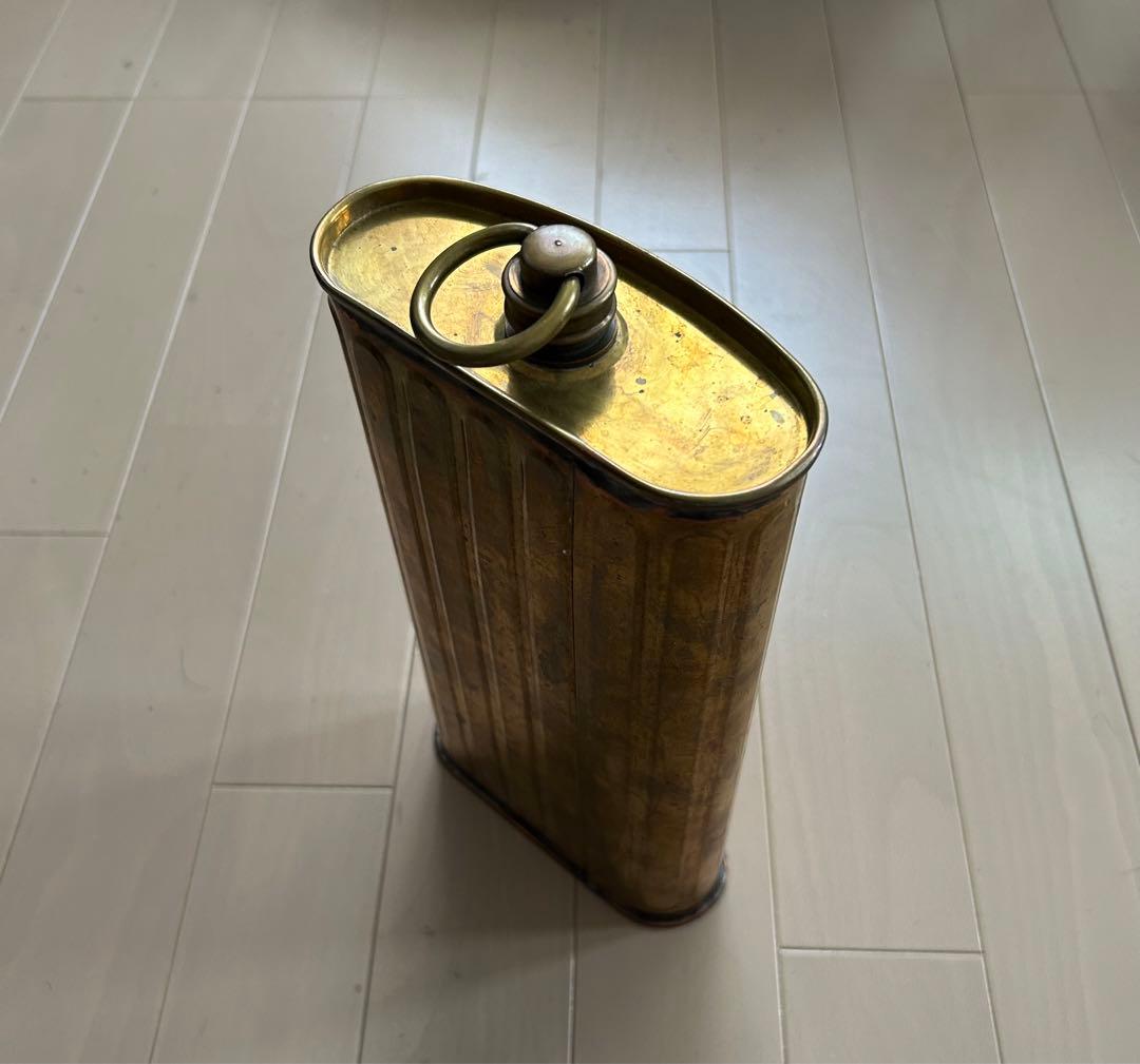 真鍮製 水筒 ボトル ジャグ 湯たんぽ フランス アンティーク - メルカリ