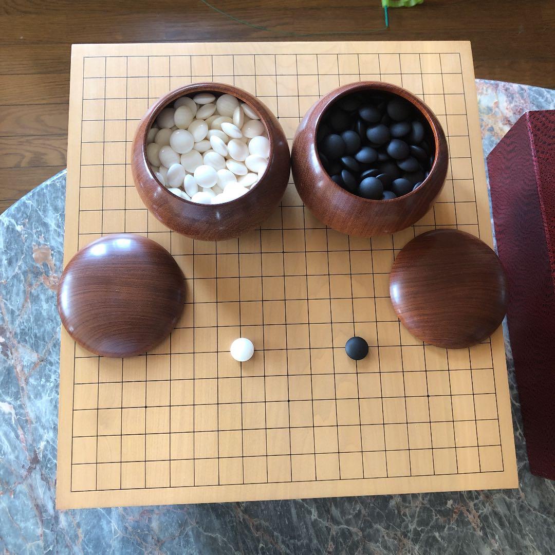 「値下げ」足つき碁盤と碁石のセット
