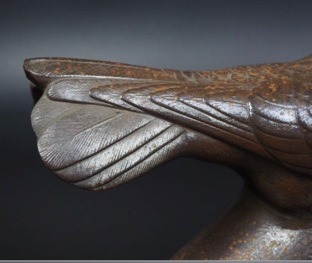 送料無料 昭和の名工 木村友敬作 胡麻備前 鳩置物 - メルカリ