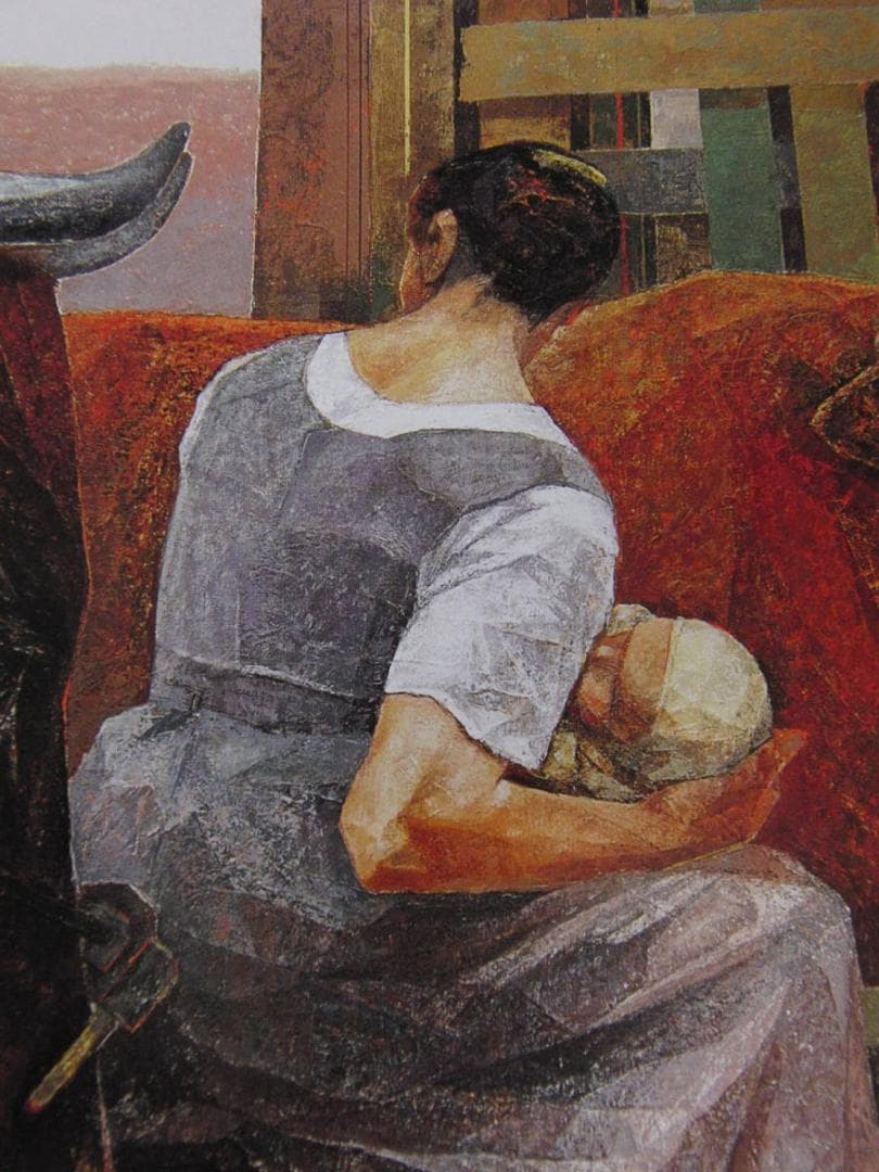 山本勇、【朱夏】、希少な額装用画集より、新品額装付、状態良好